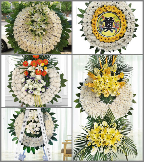 上海嘉定区马陆镇大裕村花圈速递